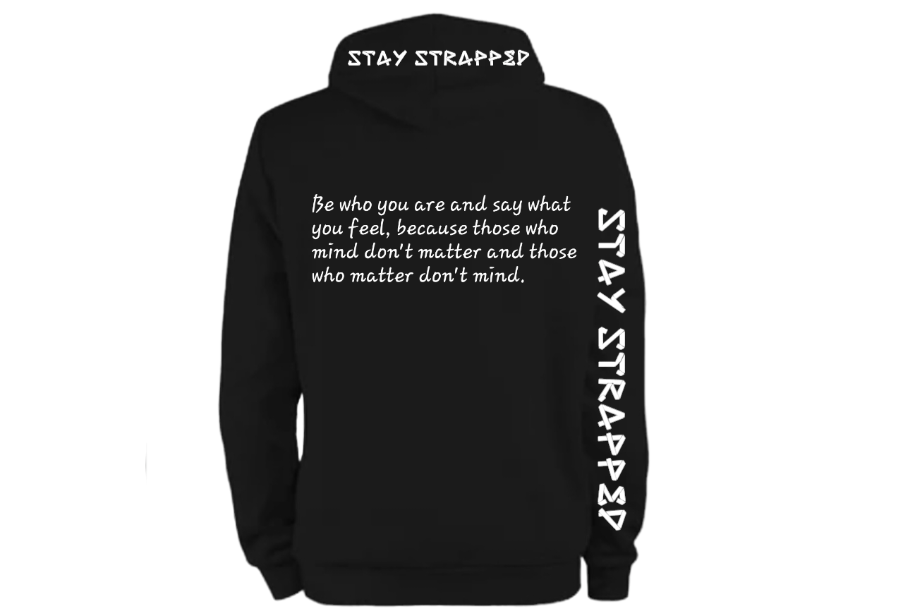  Black with words on back
